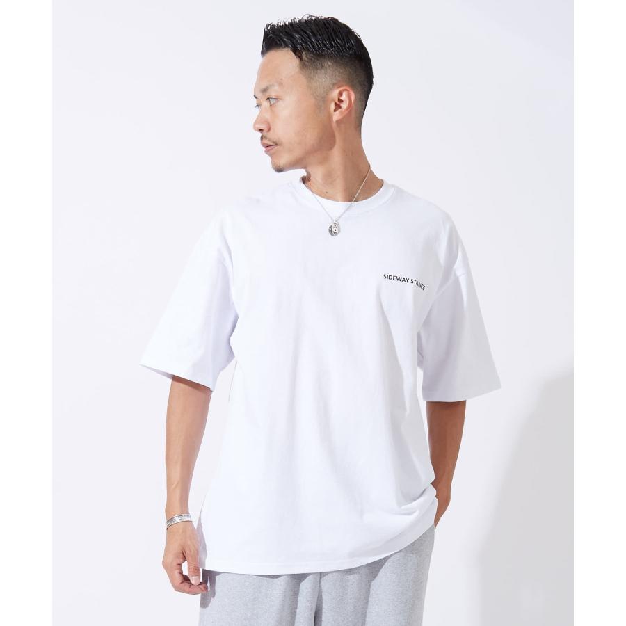 半袖Tシャツ メンズ レディース フォトプリント 綿100 ビッグシルエット SIDEWAY STANCE オーバーサイズ ストリート 古着MIX | improves | 05