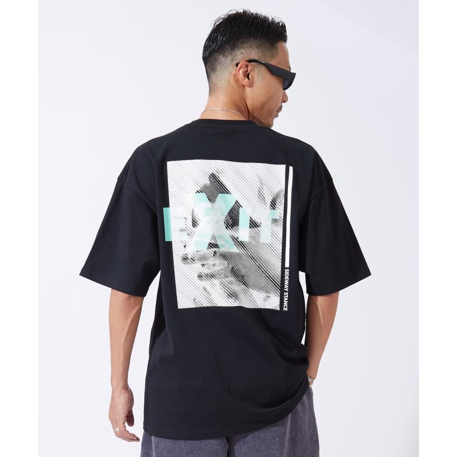 半袖Tシャツ メンズ レディース フォトプリント 綿100 ビッグシルエット SIDEWAY STANCE オーバーサイズ ストリート 古着MIX | improves | 07