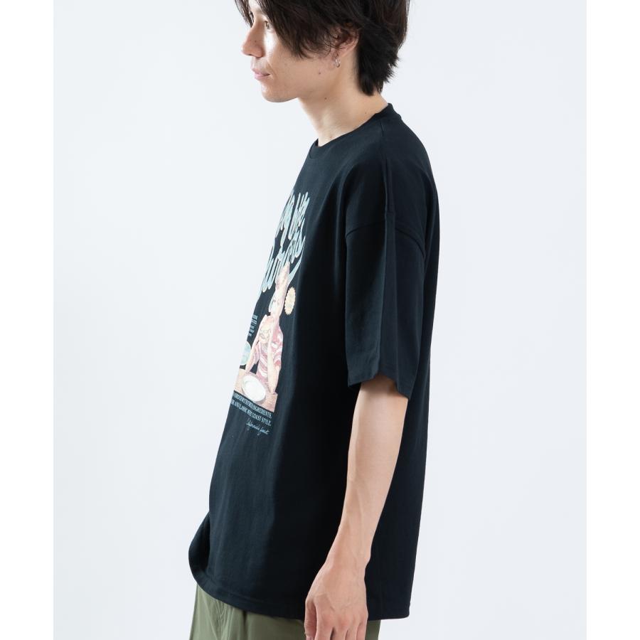 半袖Tシャツ メンズ レディース フォトプリント 綿100 ビッグシルエット SIDEWAY STANCE オーバーサイズ ストリート 古着MIX | improves | 05