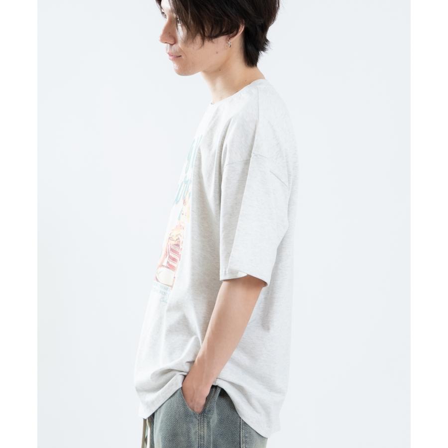半袖Tシャツ メンズ レディース フォトプリント 綿100 ビッグシルエット SIDEWAY STANCE オーバーサイズ ストリート 古着MIX | improves | 09