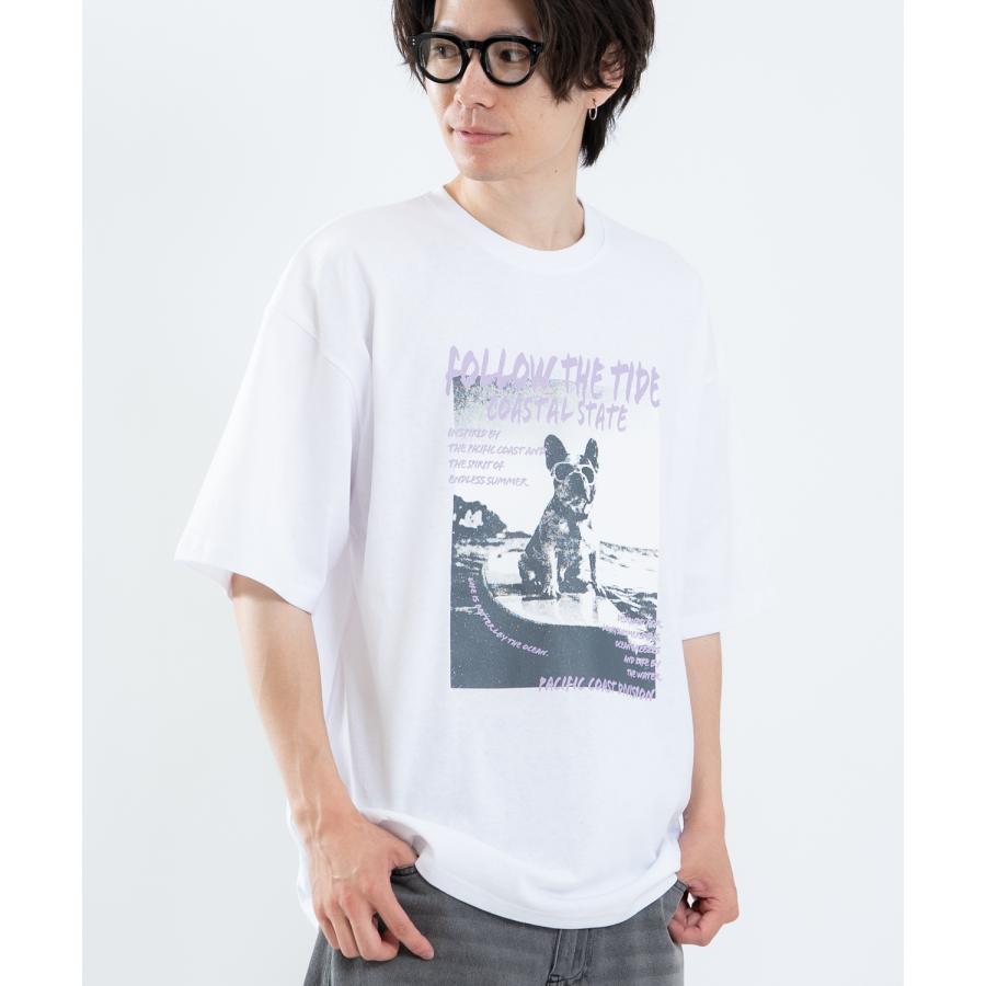 半袖Tシャツ メンズ レディース フォトプリント 綿100 ビッグシルエット SIDEWAY STANCE オーバーサイズ ストリート 古着MIX | improves