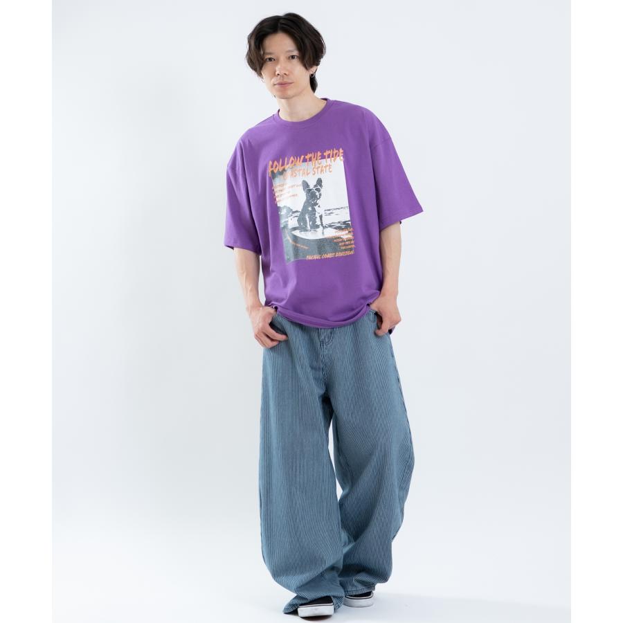 半袖Tシャツ メンズ レディース フォトプリント 綿100 ビッグシルエット SIDEWAY STANCE オーバーサイズ ストリート 古着MIX | improves | 06