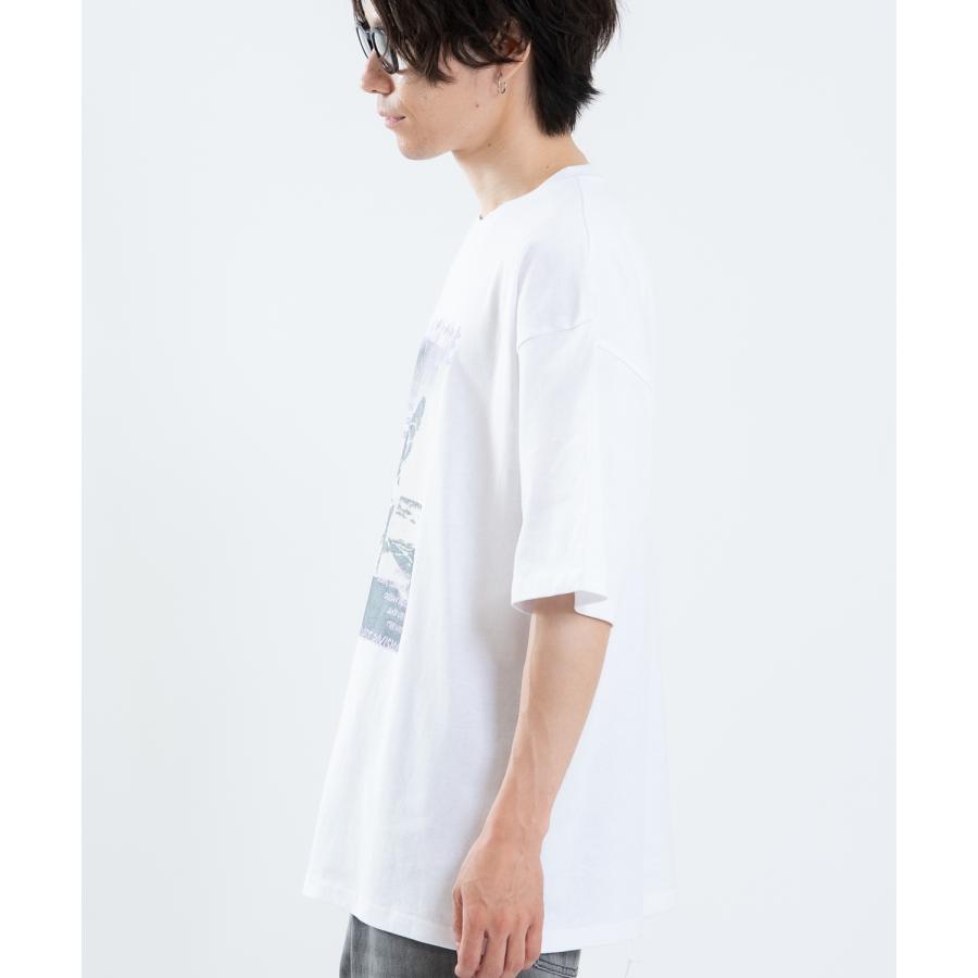 半袖Tシャツ メンズ レディース フォトプリント 綿100 ビッグシルエット SIDEWAY STANCE オーバーサイズ ストリート 古着MIX | improves | 08