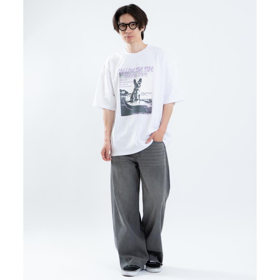 半袖Tシャツ メンズ レディース フォトプリント 綿100 ビッグシルエット SIDEWAY STANCE オーバーサイズ ストリート 古着MIX | improves | 10