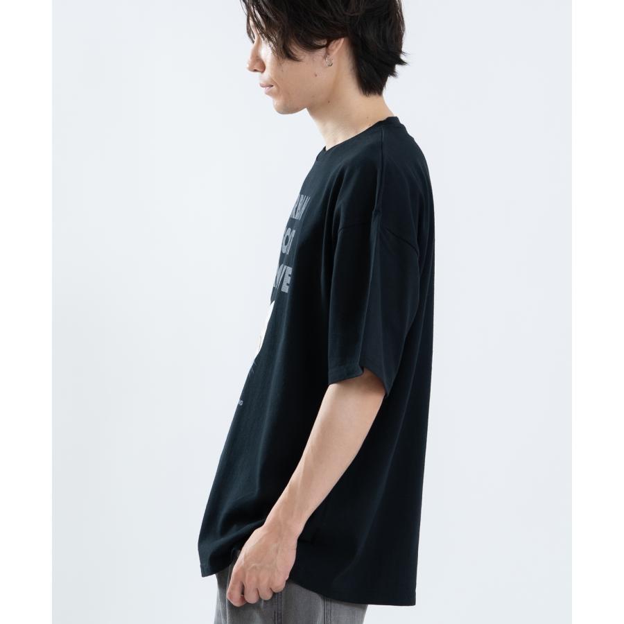 半袖Tシャツ メンズ レディース フォトプリント 綿100 ビッグシルエット SIDEWAY STANCE オーバーサイズ ストリート 古着MIX | improves | 04