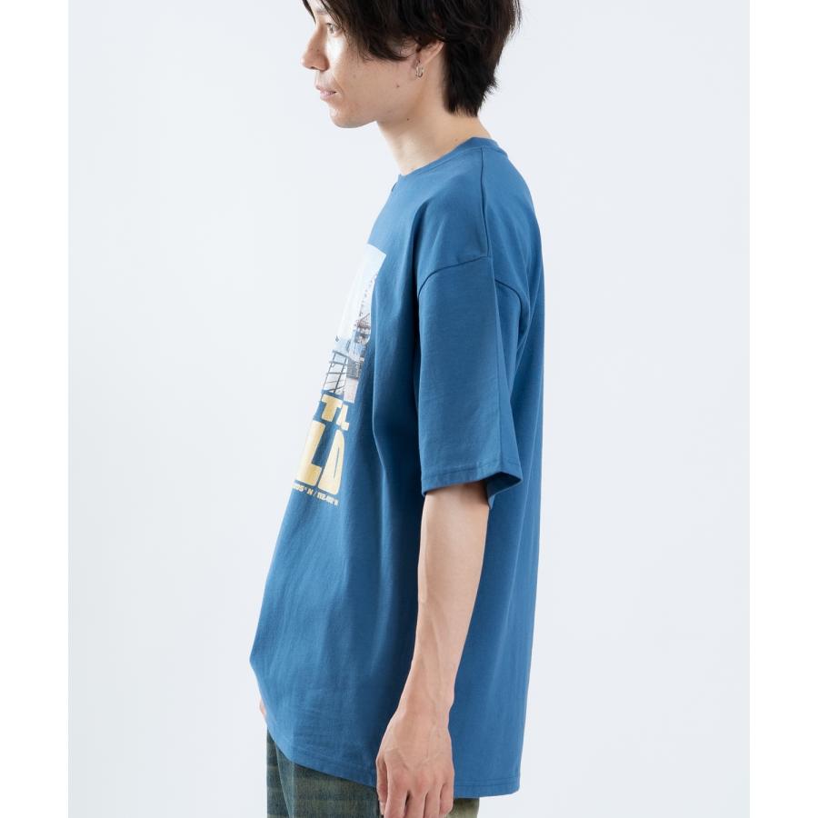 半袖Tシャツ メンズ レディース フォトプリント 綿100 ビッグシルエット SIDEWAY STANCE オーバーサイズ ストリート 古着MIX | improves | 05