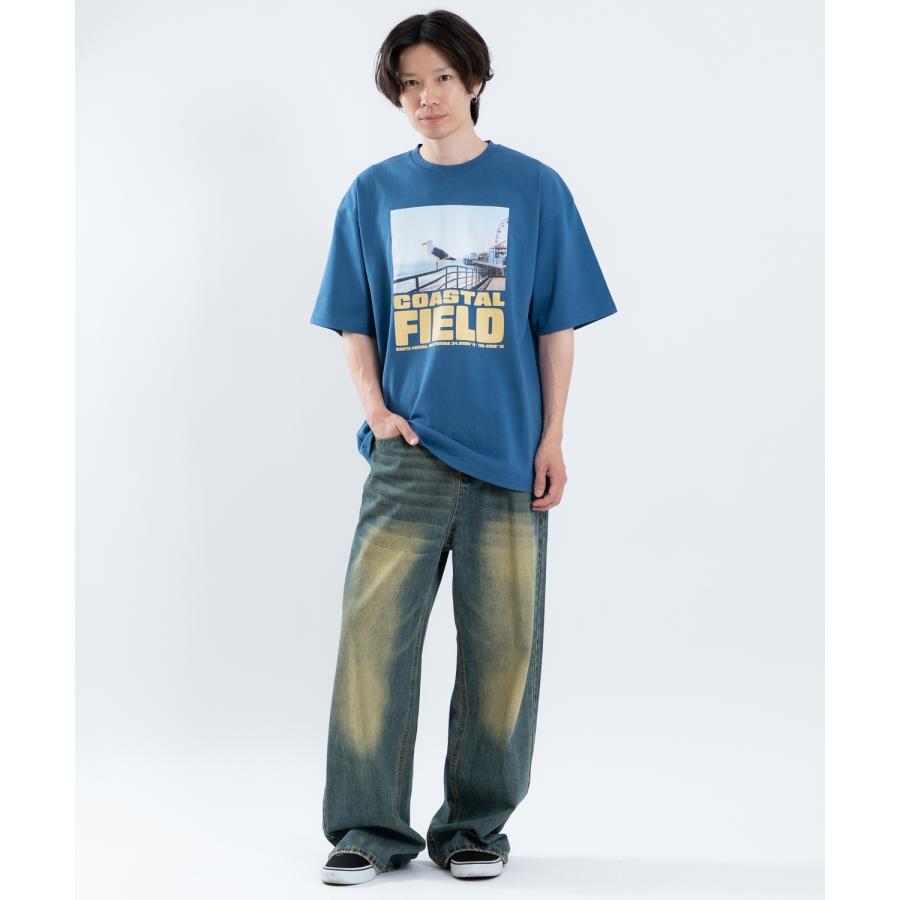 半袖Tシャツ メンズ レディース フォトプリント 綿100 ビッグシルエット SIDEWAY STANCE オーバーサイズ ストリート 古着MIX | improves | 07