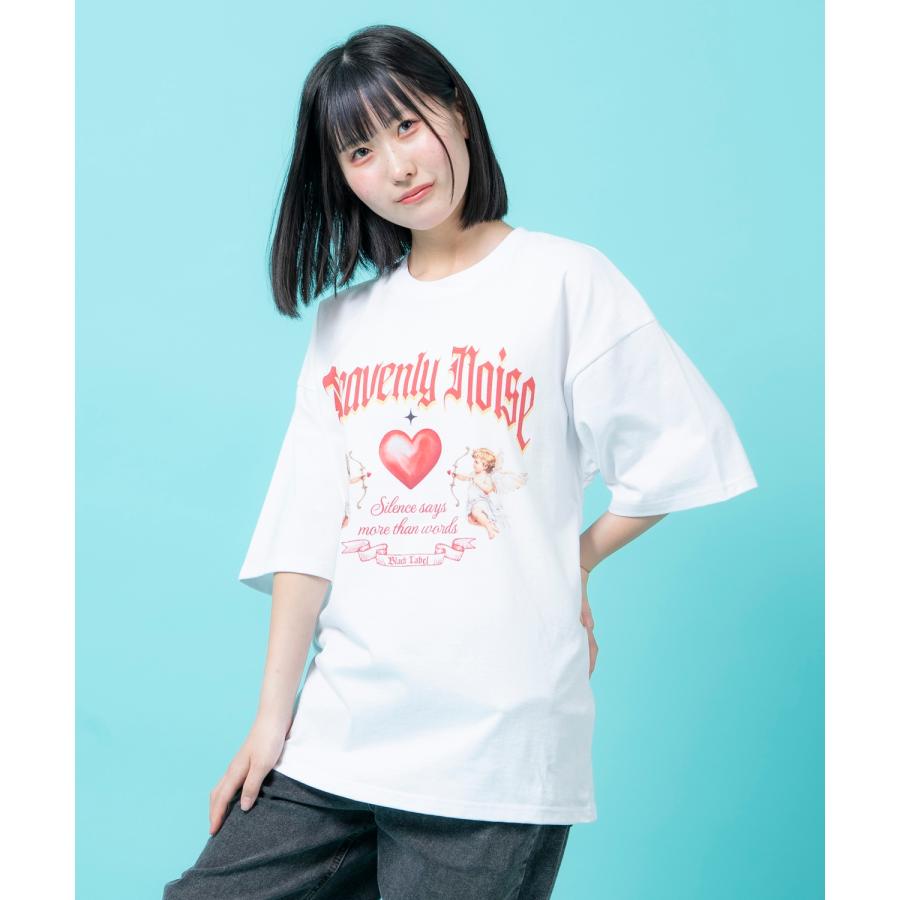 半袖Tシャツ メンズ ユニセックス ハート プリント Tシャツ カットソー かわいい アイドル アメカジ カジュアル スケーター ストリート 韓国 | improves | 10