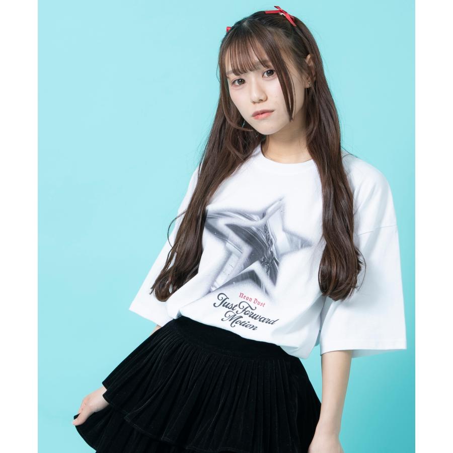 半袖Tシャツ メンズ ユニセックス スター プリント Tシャツ カットソー かわいい アイドル アメカジ カジュアル スケーター ストリート 韓国 | improves | 04