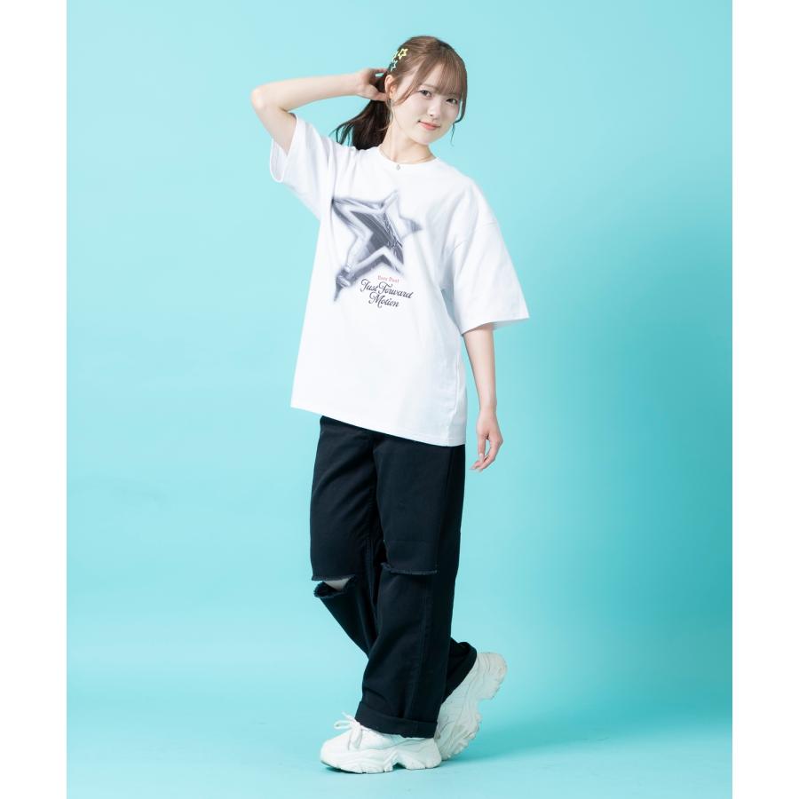 半袖Tシャツ メンズ ユニセックス スター プリント Tシャツ カットソー かわいい アイドル アメカジ カジュアル スケーター ストリート 韓国 | improves | 07