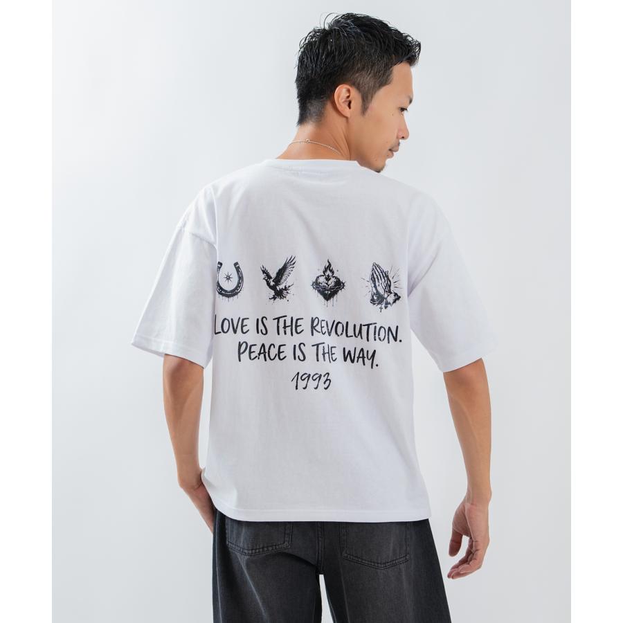 半袖Tシャツ メンズ レディース フォトプリント 綿100 ビッグシルエット SIDEWAY STANCE オーバーサイズ ストリート 古着MIX | improves