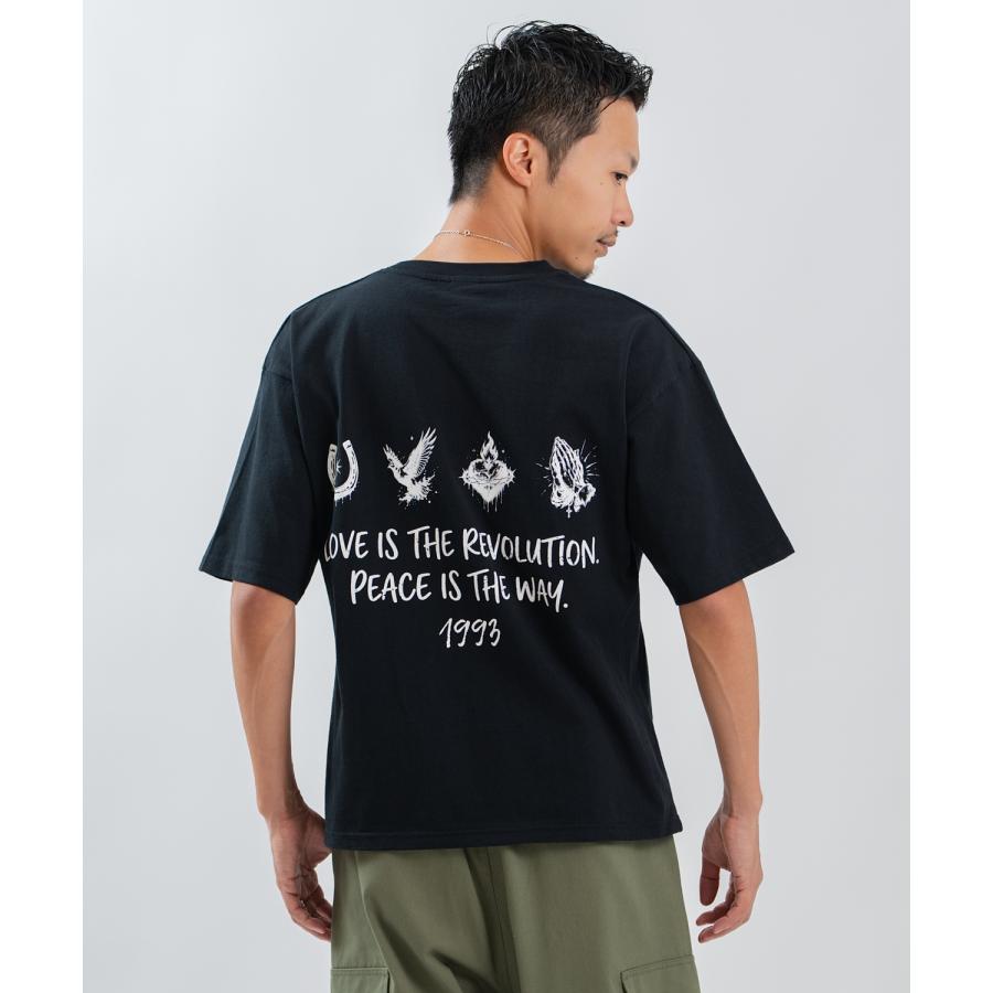 半袖Tシャツ メンズ レディース フォトプリント 綿100 ビッグシルエット SIDEWAY STANCE オーバーサイズ ストリート 古着MIX | improves | 06