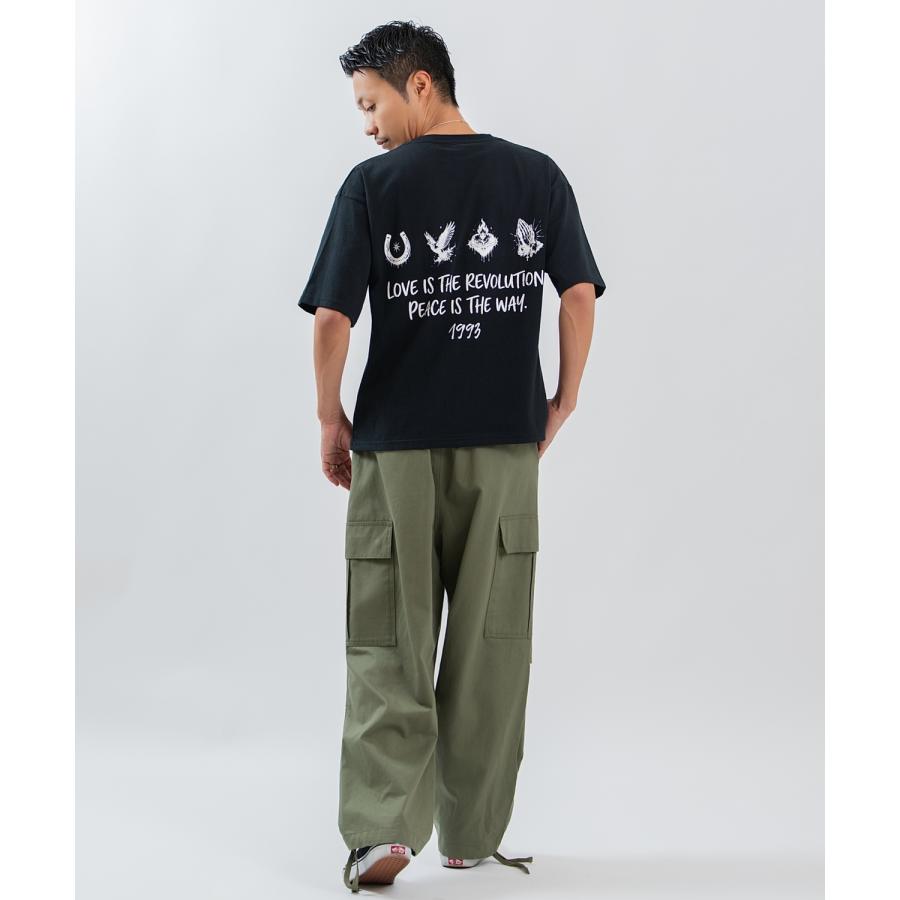 半袖Tシャツ メンズ レディース フォトプリント 綿100 ビッグシルエット SIDEWAY STANCE オーバーサイズ ストリート 古着MIX | improves | 07