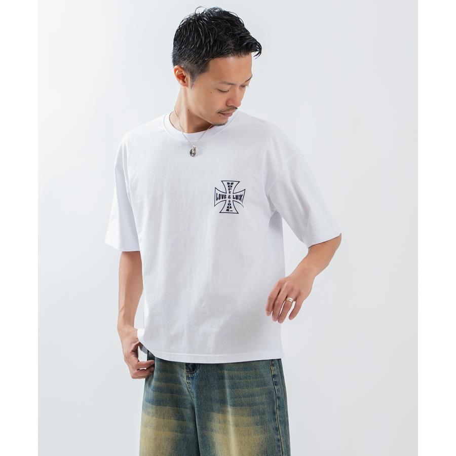 半袖Tシャツ メンズ レディース フォトプリント 綿100 ビッグシルエット SIDEWAY STANCE オーバーサイズ ストリート 古着MIX | improves | 04