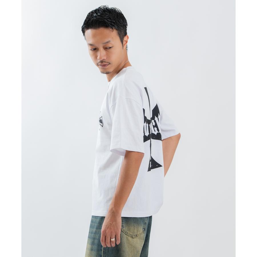 半袖Tシャツ メンズ レディース フォトプリント 綿100 ビッグシルエット SIDEWAY STANCE オーバーサイズ ストリート 古着MIX | improves | 05