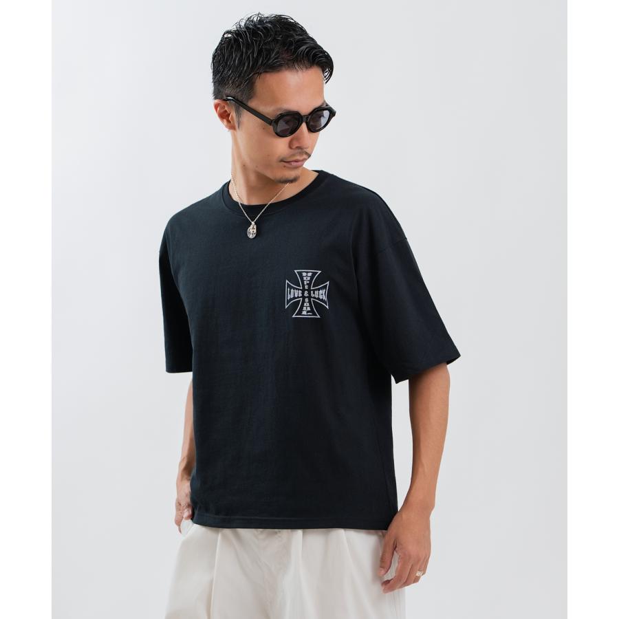 半袖Tシャツ メンズ レディース フォトプリント 綿100 ビッグシルエット SIDEWAY STANCE オーバーサイズ ストリート 古着MIX | improves | 08