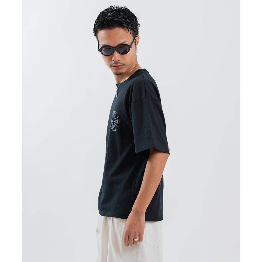 半袖Tシャツ メンズ レディース フォトプリント 綿100 ビッグシルエット SIDEWAY STANCE オーバーサイズ ストリート 古着MIX | improves | 09