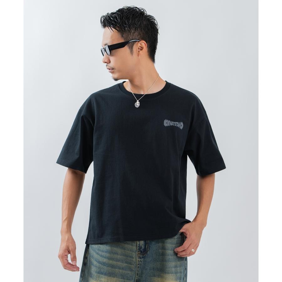 半袖Tシャツ メンズ レディース フォトプリント 綿100 ビッグシルエット SIDEWAY STANCE オーバーサイズ ストリート 古着MIX | improves | 04