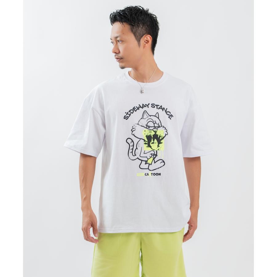 半袖Tシャツ メンズ レディース フォトプリント 綿100 ビッグシルエット SIDEWAY STANCE オーバーサイズ ストリート 古着MIX | improves | 11