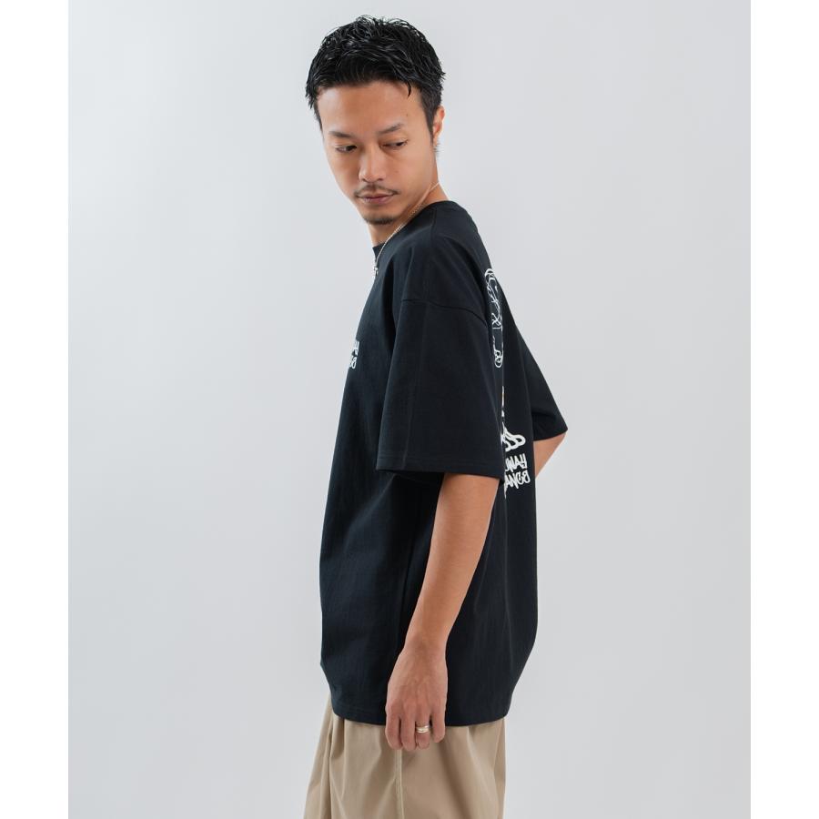 半袖Tシャツ メンズ レディース フォトプリント 綿100 ビッグシルエット SIDEWAY STANCE オーバーサイズ ストリート 古着MIX | improves | 14
