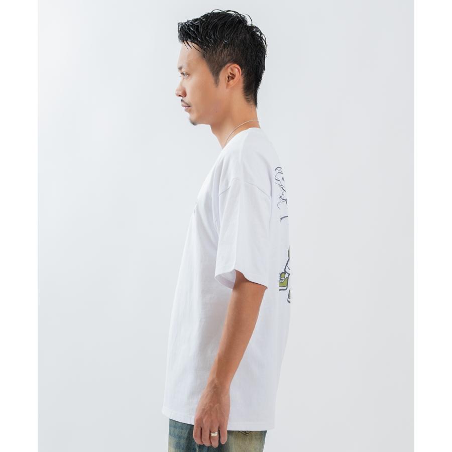 半袖Tシャツ メンズ レディース フォトプリント 綿100 ビッグシルエット SIDEWAY STANCE オーバーサイズ ストリート 古着MIX | improves | 06