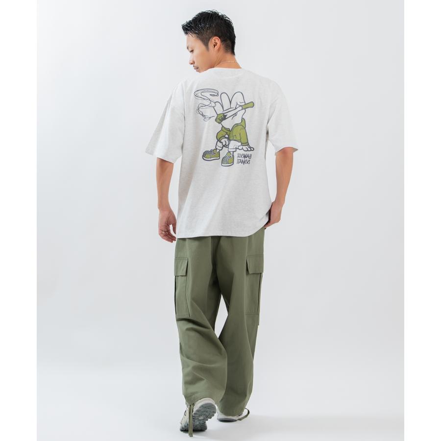 半袖Tシャツ メンズ レディース フォトプリント 綿100 ビッグシルエット SIDEWAY STANCE オーバーサイズ ストリート 古着MIX | improves | 08