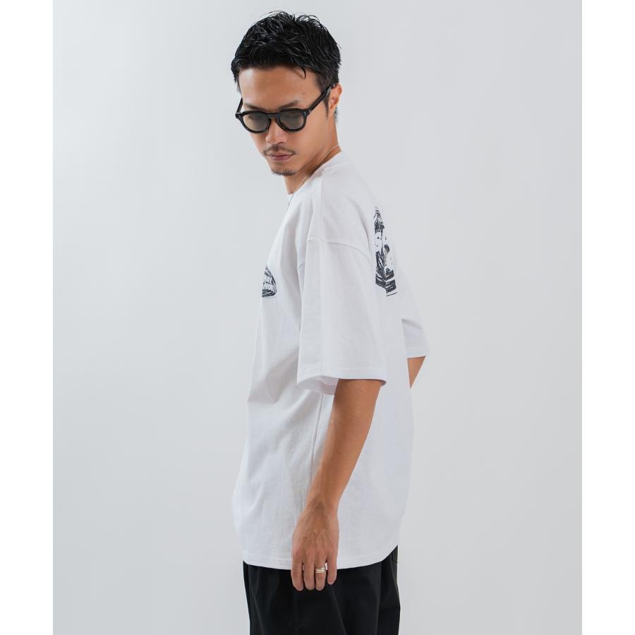 半袖Tシャツ メンズ レディース フォトプリント 綿100 ビッグシルエット SIDEWAY STANCE オーバーサイズ ストリート 古着MIX | improves | 14