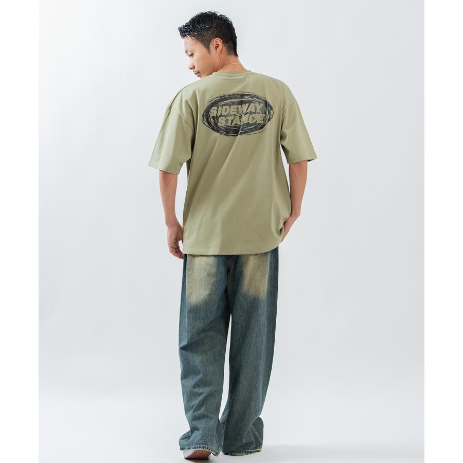 半袖Tシャツ メンズ レディース フォトプリント 綿100 ビッグシルエット SIDEWAY STANCE オーバーサイズ ストリート 古着MIX | improves | 04