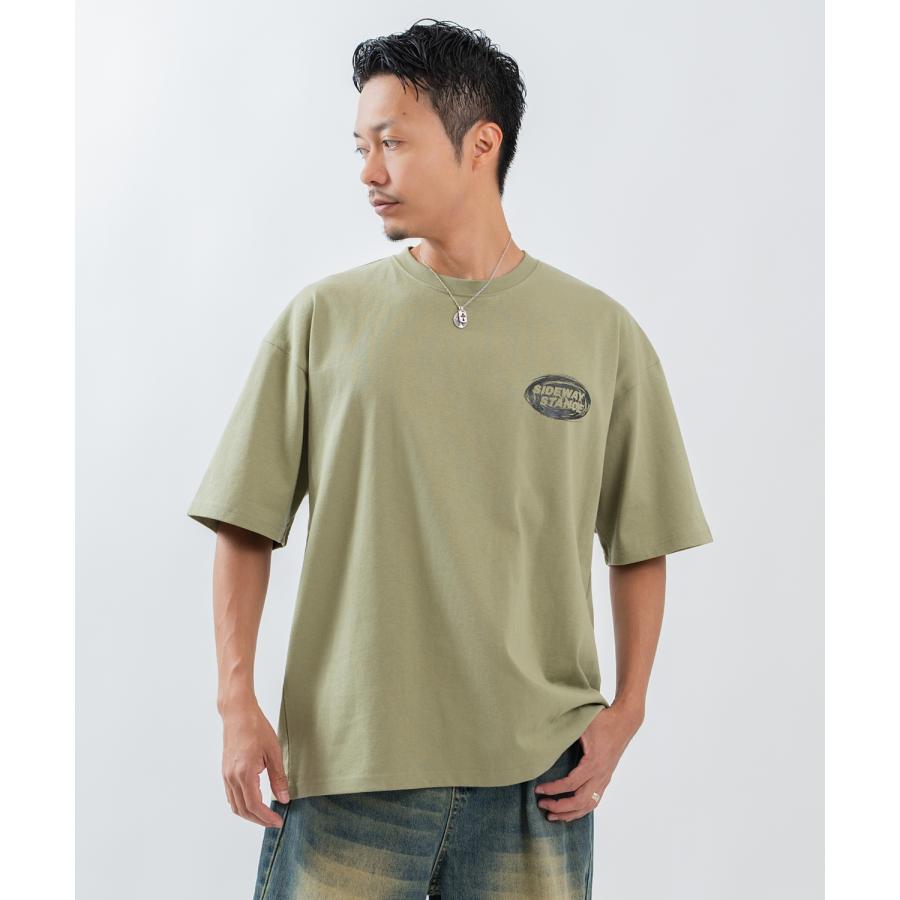 半袖Tシャツ メンズ レディース フォトプリント 綿100 ビッグシルエット SIDEWAY STANCE オーバーサイズ ストリート 古着MIX | improves | 05