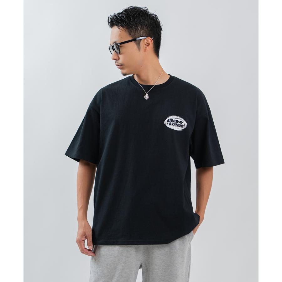 半袖Tシャツ メンズ レディース フォトプリント 綿100 ビッグシルエット SIDEWAY STANCE オーバーサイズ ストリート 古着MIX | improves | 09