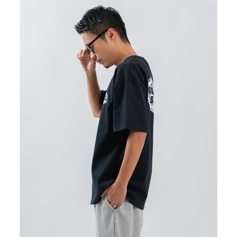 半袖Tシャツ メンズ レディース フォトプリント 綿100 ビッグシルエット SIDEWAY STANCE オーバーサイズ ストリート 古着MIX | improves | 10