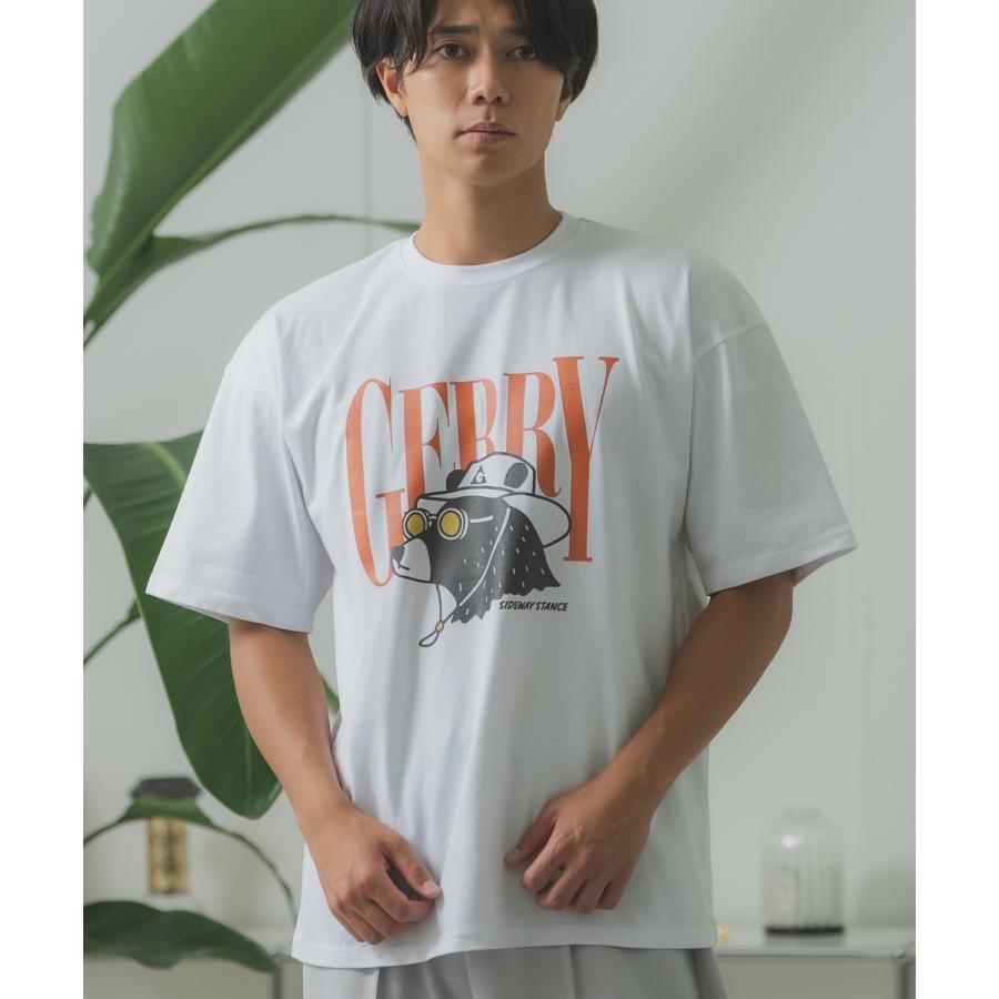 半袖Tシャツ メンズ GERRY×SIDEWAY STANCE ジェリー サイドウェイスタンス 別注コラボ プリント カットソー クマ アウトドア アスレジャー アメカジ | GERRY