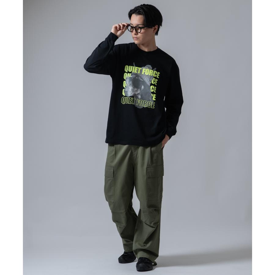 長袖Tシャツ メンズ SIDEWAY STANCE サイドウェイスタンス オリジナルプリント 犬 ドーベルマン カットソー カジュアル ストリート スケーター | improves | 04