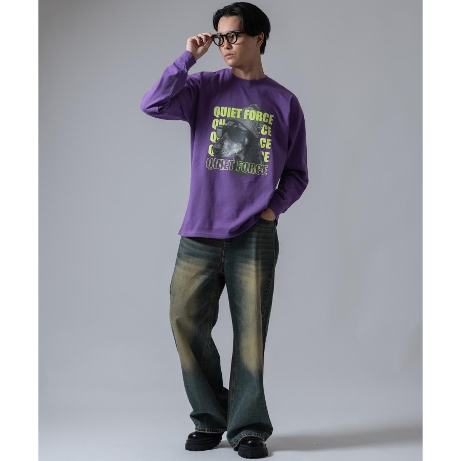 長袖Tシャツ メンズ SIDEWAY STANCE サイドウェイスタンス オリジナルプリント 犬 ドーベルマン カットソー カジュアル ストリート スケーター | improves | 08