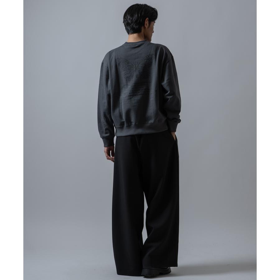 スウェット メンズ バタフライ 蝶 プリント SIDEWAY STANCE 裏起毛 オーバーサイズ ストリート 韓国ファッション | improves | 09