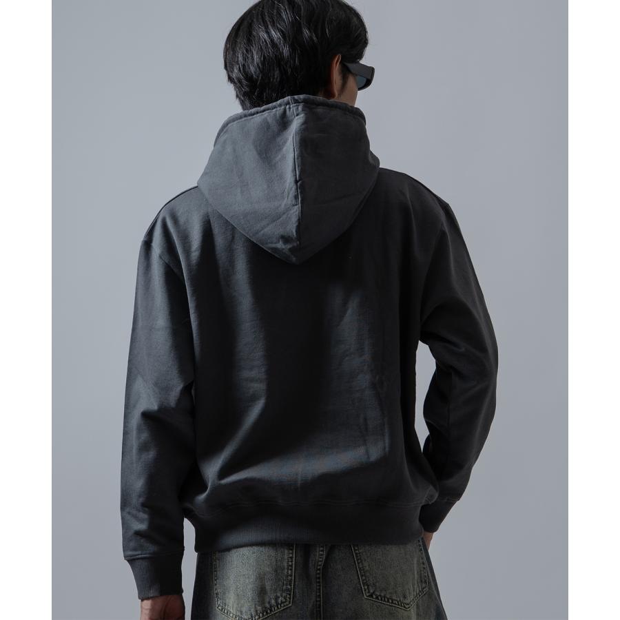 パーカー プルオーバー メンズ レディース ドライフラワー SIDEWAY STANCE 裏起毛 オーバーサイズ フーディー ストリート | improves | 07