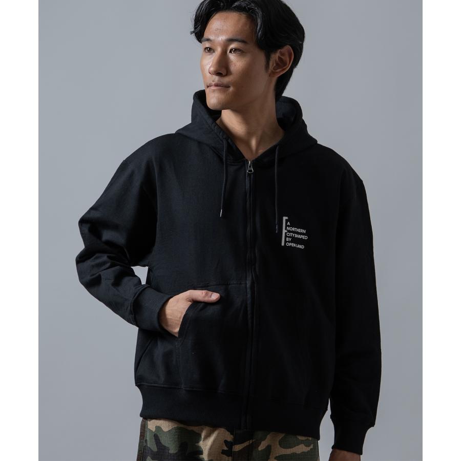 ジップパーカー メンズ レディース フェードプリント SIDEWAY STANCE 裏起毛 オーバーサイズ フーディー ストリート | improves | 14