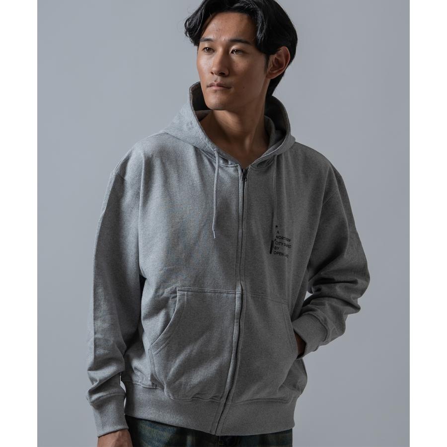 ジップパーカー メンズ レディース フェードプリント SIDEWAY STANCE 裏起毛 オーバーサイズ フーディー ストリート | improves | 19
