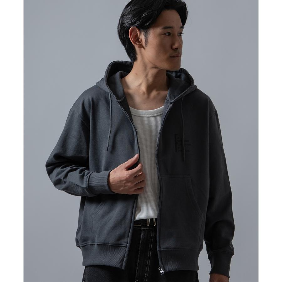 ジップパーカー メンズ レディース フェードプリント SIDEWAY STANCE 裏起毛 オーバーサイズ フーディー ストリート | improves | 06