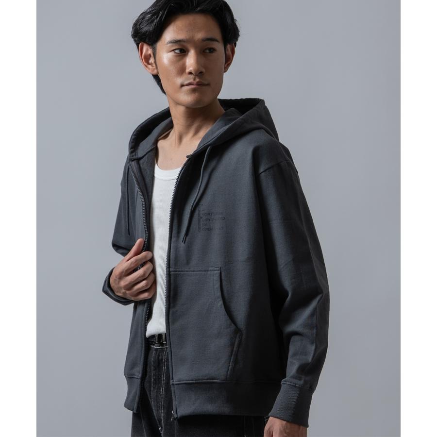ジップパーカー メンズ レディース フェードプリント SIDEWAY STANCE 裏起毛 オーバーサイズ フーディー ストリート | improves | 07