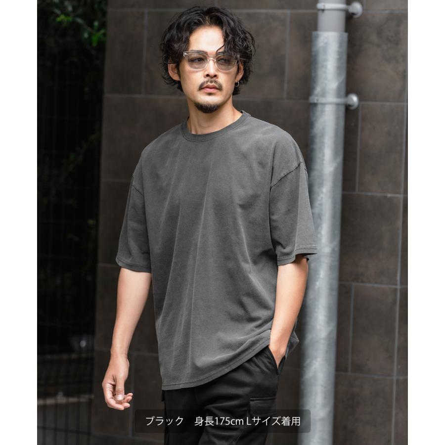 半袖Tシャツ メンズ SIDEWAY STANCE サイドウェイスタンス ピグメント加工 ヴィンテージ加工 無地 Tシャツ シンプル カットソー アメカジ スケーター ストリート | improves | 01