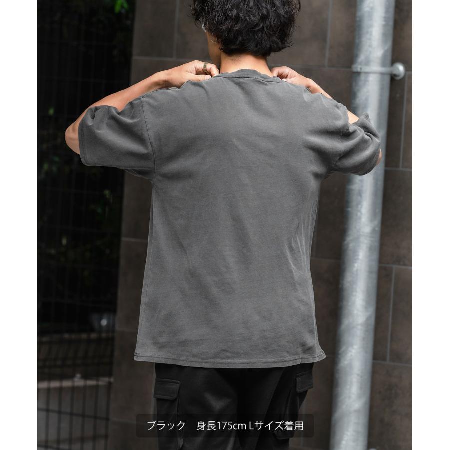半袖Tシャツ メンズ SIDEWAY STANCE サイドウェイスタンス ピグメント加工 ヴィンテージ加工 無地 Tシャツ シンプル カットソー アメカジ スケーター ストリート | improves | 02