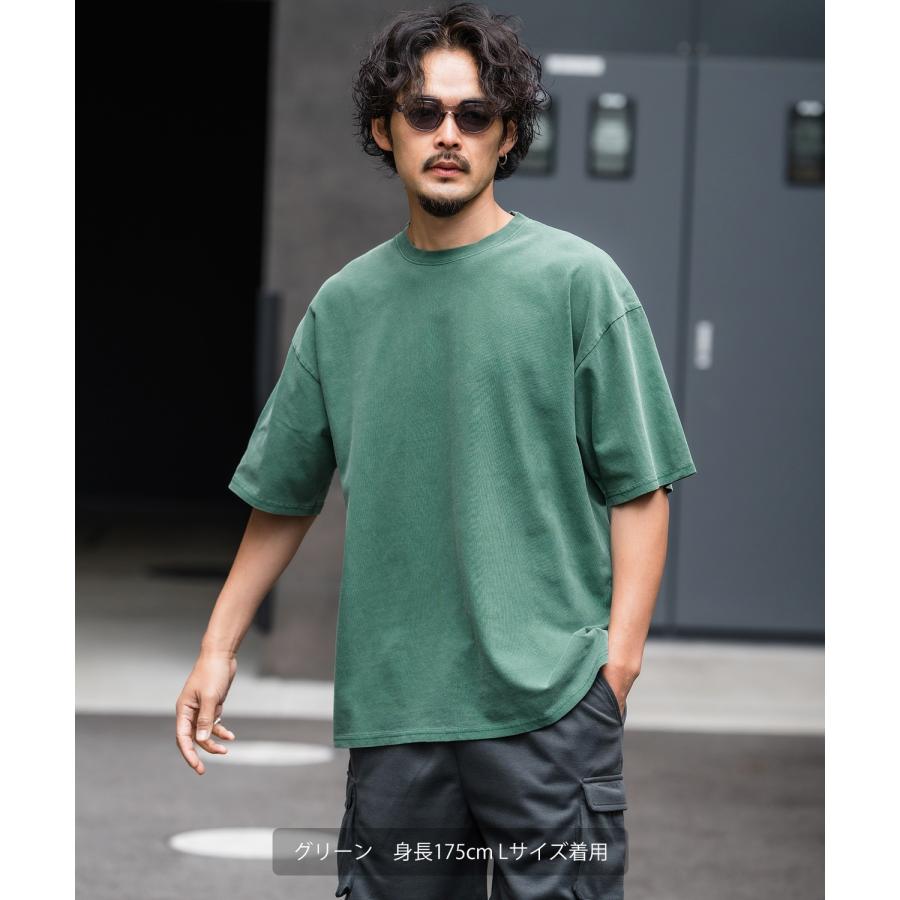 半袖Tシャツ メンズ SIDEWAY STANCE サイドウェイスタンス ピグメント加工 ヴィンテージ加工 無地 Tシャツ シンプル カットソー アメカジ スケーター ストリート | improves | 05