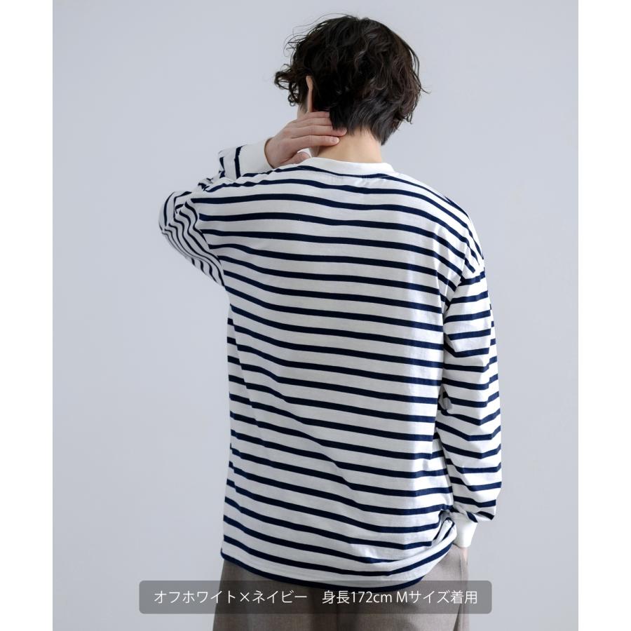 Tシャツ メンズ SIDEWAY STANCE サイドウェイスタンス ボーダー ロンT カットソー 大きめ アメカジ カジュアル スケーター ストリート 古着MIX 韓国 | improves | 12