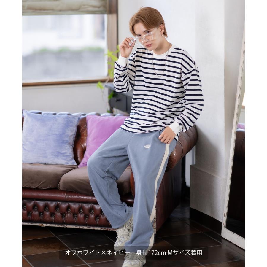 Tシャツ メンズ SIDEWAY STANCE サイドウェイスタンス ボーダー ロンT カットソー 大きめ アメカジ カジュアル スケーター ストリート 古着MIX 韓国 | improves | 16