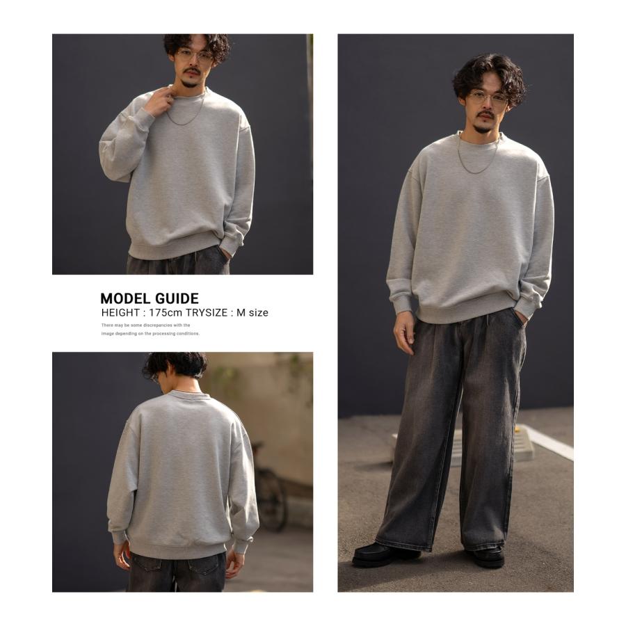 トレーナー メンズ レディース SIDEWAY STANCE サイドウェイスタンス 無地 裏毛 スウェット プルオーバー 大きめ アメカジ カジュアル スケーター ストリート | improves | 16