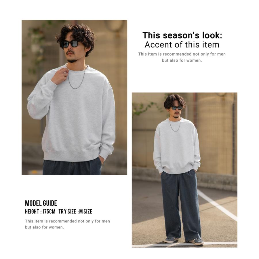 トレーナー メンズ レディース SIDEWAY STANCE サイドウェイスタンス 無地 裏毛 スウェット プルオーバー 大きめ アメカジ カジュアル スケーター ストリート | improves | 20