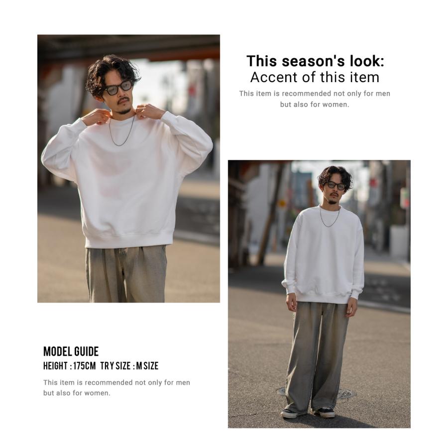 トレーナー メンズ レディース SIDEWAY STANCE サイドウェイスタンス 無地 裏毛 スウェット プルオーバー 大きめ アメカジ カジュアル スケーター ストリート | improves | 08