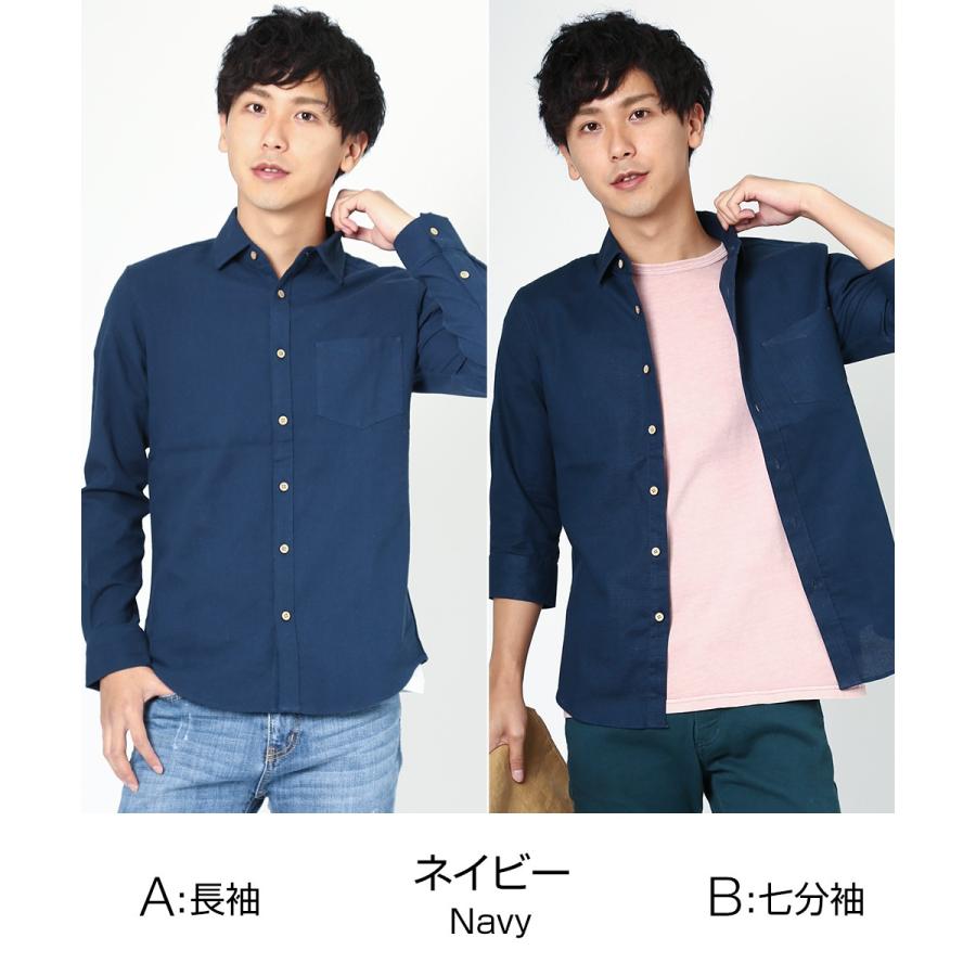 シャツ メンズ カジュアルシャツ 白シャツ 長袖 七分袖 リネン トップス 綿麻 ミリタリーシャツ Improves インプローブス 通販 Yahoo ショッピング