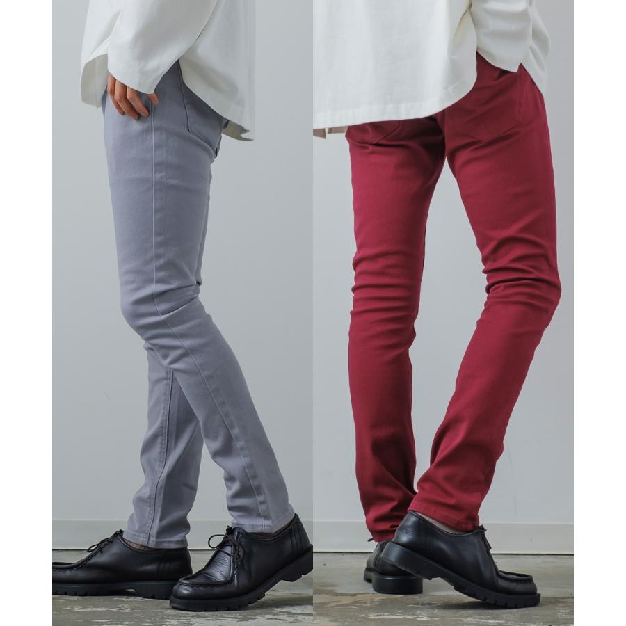 スキニーパンツ チノパン メンズ カラーチノパン ストレートチノ ストレッチ スリム 伸縮 テーパードパンツ | improves | 18
